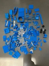 LEGO Vintage Space Blue Parts 6980 493 hinges plates printed lot