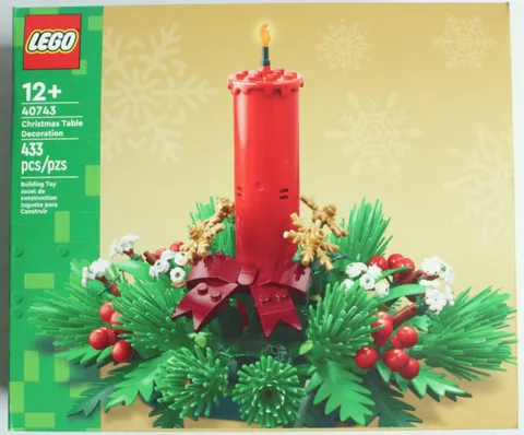 LEGO 40743 Christmas Table Decoration 433 Pcs Building Toy Set Holiday