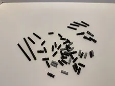 Lego Technic Connector Elements And Pins Black & Grey 50