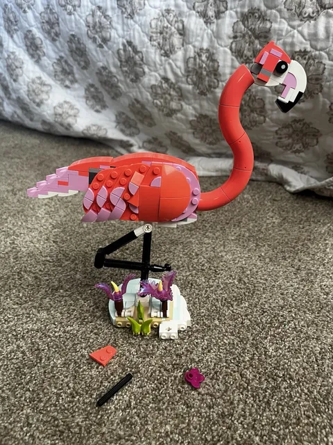 For Parts Only Lego Creator 3 In 1 Pink Flamingo As Is *See Pics & Description