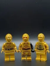 Lego Star Wars c3PO Minifigure Lot Of 3   - sw1368, sw0365, sw0161a