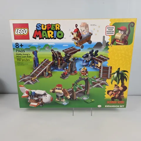 LEGO 71425 Super Mario Diddy Kong's Mine Cart Ride - 4 Mini Figures 1157 Pcs NIB