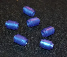 (8) 1x1 Purple Opal Cylinder Bricks ~ New Lego Parts ~