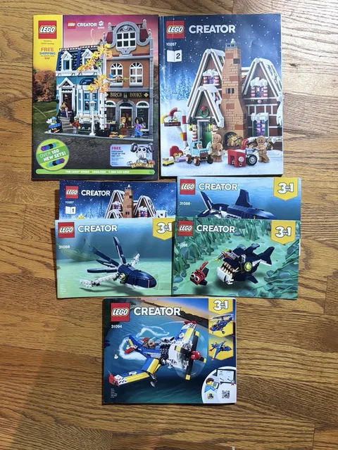 LEGO Creator Lot Of  7 instruction manual ONLY-31088 10267 31094 10267
