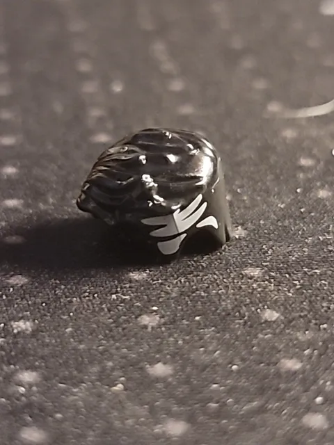 LEGO - Minifig, Hair Swept Back with Widow's Peak & White Side Streaks - Black
