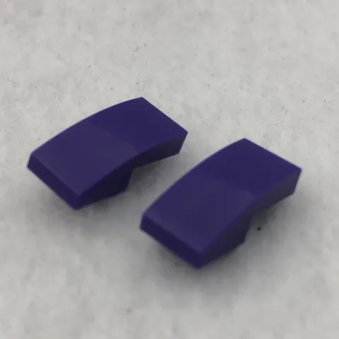 LEGO 11477 Dark Purple Slope, Curved 2 x 1 x 2/3 (x2)