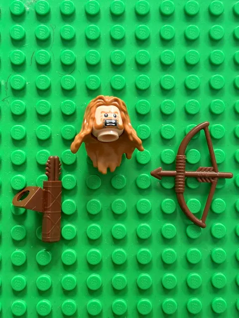 LEGO Lord of the Rings Fili the Dwarf Minifigure lor036 Head, Hair, & Weapon