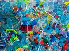 LEGO 100 pc CLEAR & TRANSPARENT TRANSLUCENT BUILDING PARTS n PIECES Cleaned!