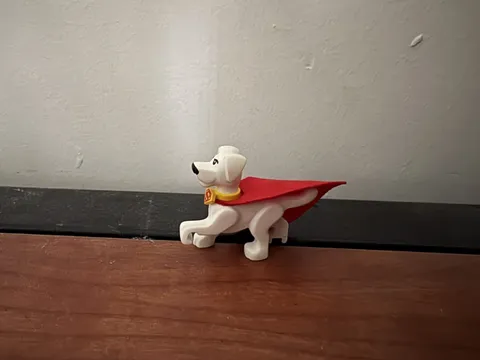 Genuine LEGO Dc Super Heroes 76096 Krypto Dog Minifigure With Cape 