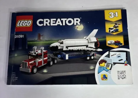 LEGO CREATOR 3-in-1 Shuttle Transporter Manual Only #31091