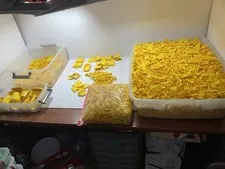LEGO Bulk Lot Over 21 Lbs Of Yellow Pieces Unused Clean Adult Owned Send Offer!
