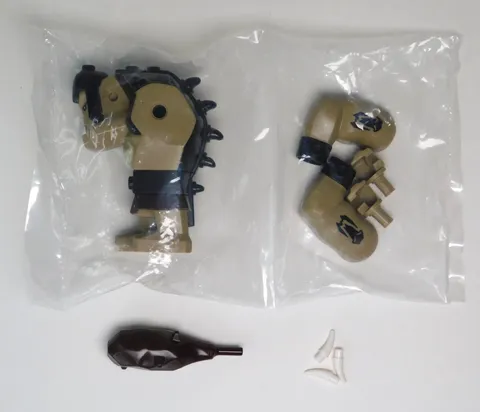 LEGO Castle Dark Tan Troll w/Black Armor & Club! - cas424 7097  BRAND NEW  L👀K!