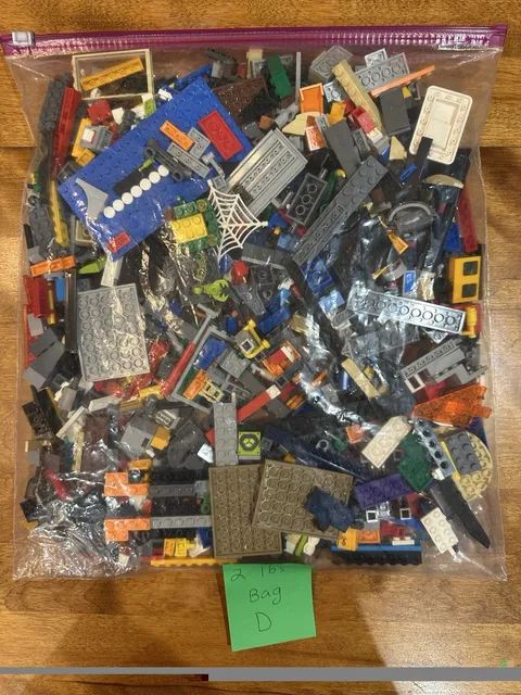 Lego Pieces Lot - 2 Pound Bag “D”