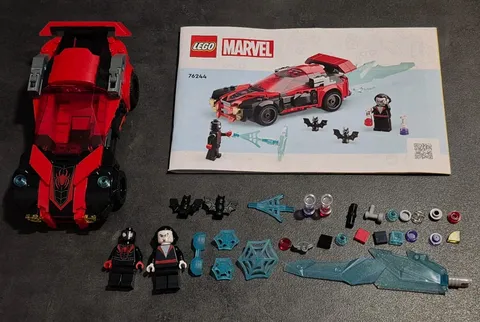 LEGO Marvel 76244 Miles Morales vs. Morbius Complete W/ Instructions 