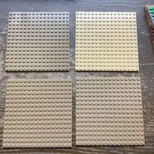 LEGO 4 Mixed Colors 16 X 16 DOT 5 x 5 INCH PLATES PLATFORMS BASEPLATES