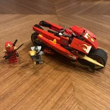 LEGO Ninjago #9441 Kai's Blade Cycle (2012) With Minifigures - Incomplete