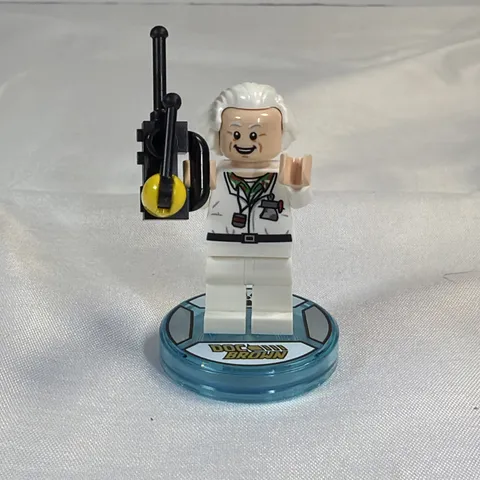 LEGO Dimensions Back to the Future Doc Brown Minifigure - dim015 - Set 71230