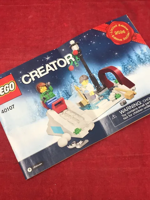 Lego Creator 40107 Manual ONLY 2014 Limited Holiday Edition