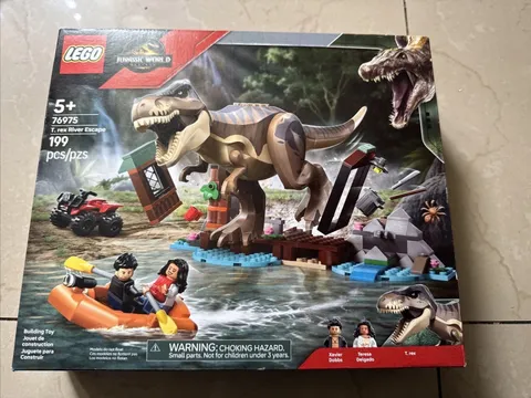 LEGO Jurassic World T Rex River Escape Dinosaur Toy 76975 Box Sealed