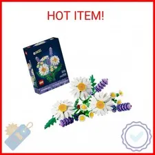 LEGO Botanicals Daisies Building Toy - Artificial Flowers Crafting Kit for Girls
