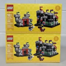 2 LEGO Mini Knight's Castle 40775 Limited Edition MINT Condition Brand New