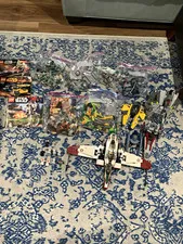 Huge Lot of 10 Lego Star Wars sets, Arc-170, Bounty Hunter Pursuit, At-Ap+