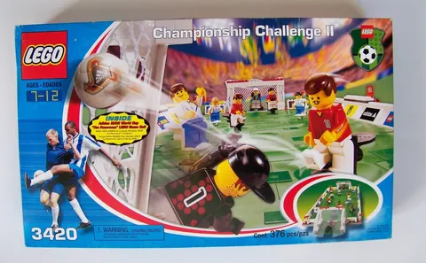 LEGO soccer 3420 Championship Challenge II NEW Open Box Sealed Bags Complete