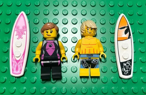 Surfer Surfboard Beach Series 2 CMF LEGO® Minifigure Mini Figure female surfer