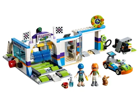 LEGO Friends #41350 "Spinning Brushes Car Wash" Set - 100% Complete with Manual