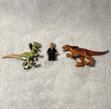 LEGO Jurassic World - Pyrorapter, Dilophosaurus, and Dr. Ian Malcom
