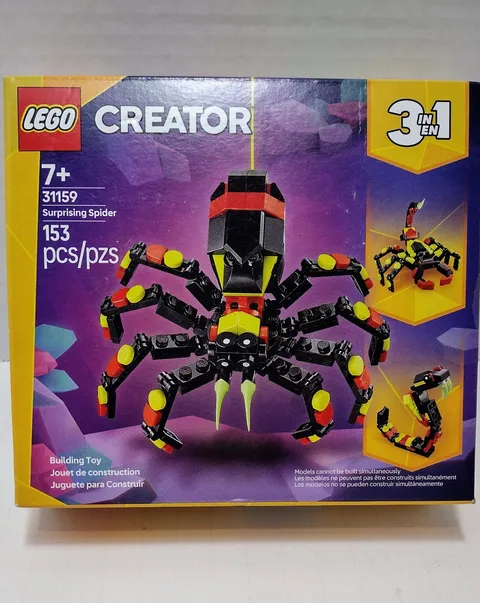 LEGO Creator 3 in 1 Wild Animals Surprising Spider Toy New And Sealed 