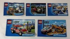 lot of LEGO CITY INSTRUCTION MANUALS ~ 60012 60001 60011 60006 60041