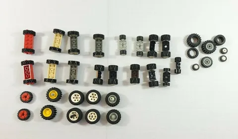 Lego Lot of 16+ Vintage Classic Wheels Tires