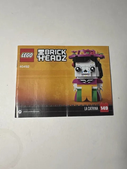 LEGO 40492 La Catrina BRICKHEADZ INSTRUCTIONS ONLY