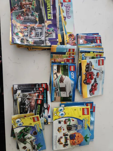 Huge LEGO Manual Instructions Lot 40+ Sets - Speed Champions City SpongeBob TMNT