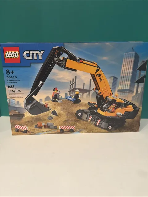 LEGO CITY: Yellow Construction Excavator (60420) New
