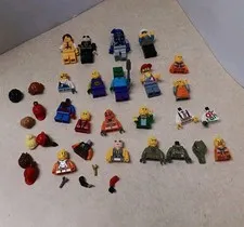LEGO Lot of Minifigures assorted figures Torso Hats Hair Some Complete (4)