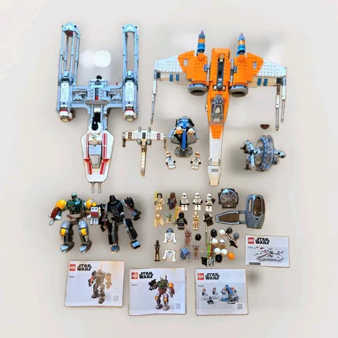 Lot of LEGO Star Wars Sets Ships Minifigures 75273 75249 75359 75369 30654 7255