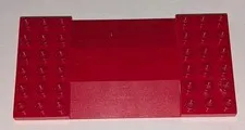 Lego Duplo RED 95463 Plate with Center Ramp 6x12 Baseplate Base Piece Part Cars