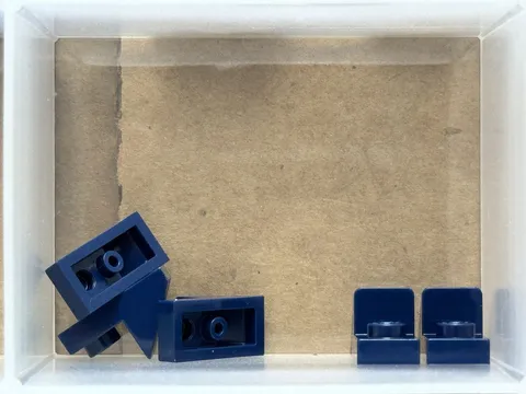 LEGO Parts - Dark Blue Slope 45 2 x 1 with 2/3 Cutout - No 92946 - QTY 5