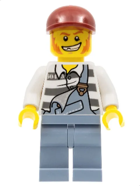 LEGO: Police Jail Prisoner Torn Overalls (cty0265)
