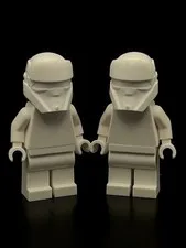 Lego Star Wars Remnant Minifigure Monochrome Prototype Factory Blank Lot of 2