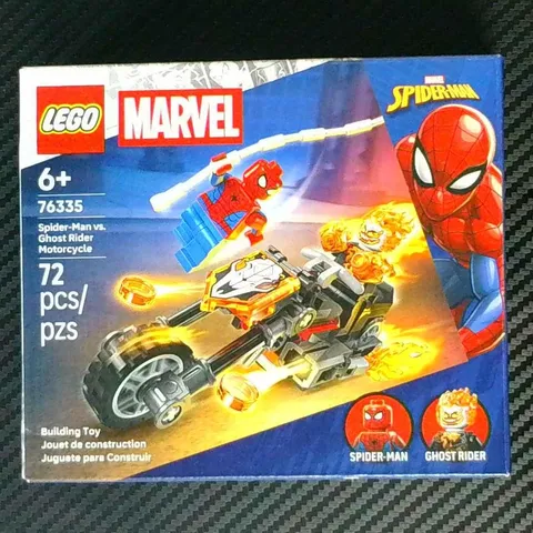 LEGO Marvel Spider-Man vs Ghost Rider Motorcycle 76335