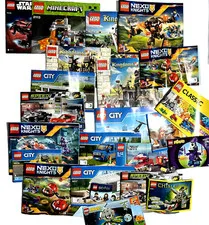 24 Lot of Lego Instruction Manuals Star Wars Nexto City Classic Speed Kingdoms +