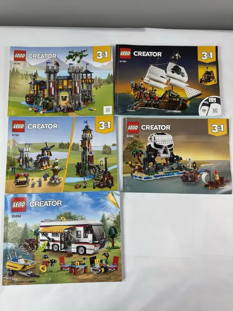 3 In 1 Lego Creator 31109, 31120 & 31052 -Instruction Books Manuals Only