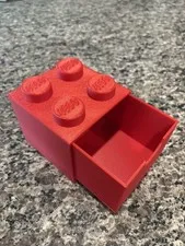 NWOT LEGO Red Mini Storage Drawer - Brick Design