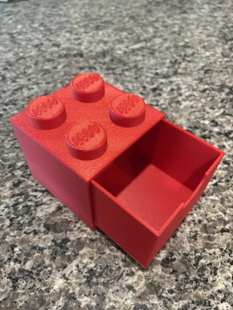 NWOT LEGO Red Mini Storage Drawer - Brick Design