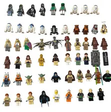 Lego Star Wars Minifigure Lot(Includes Light up Luminara Unduli and Rancor)