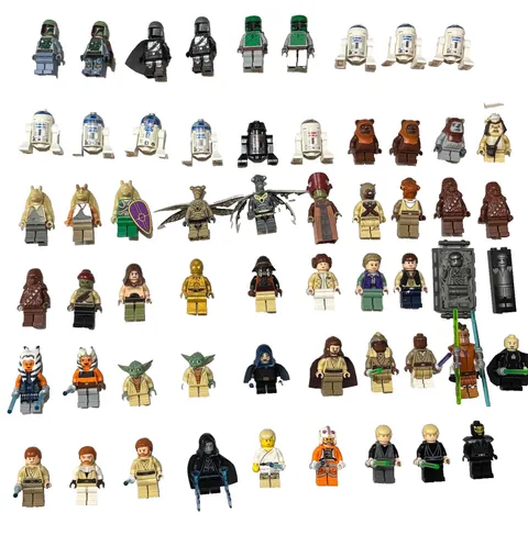 Lego Star Wars Minifigure Lot(Includes Light up Luminara Unduli and Rancor)