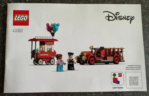 43302 LEGO INSTRUCTION BOOK ONLY Disney Main Street USA Fire Truck Popcorn Cart